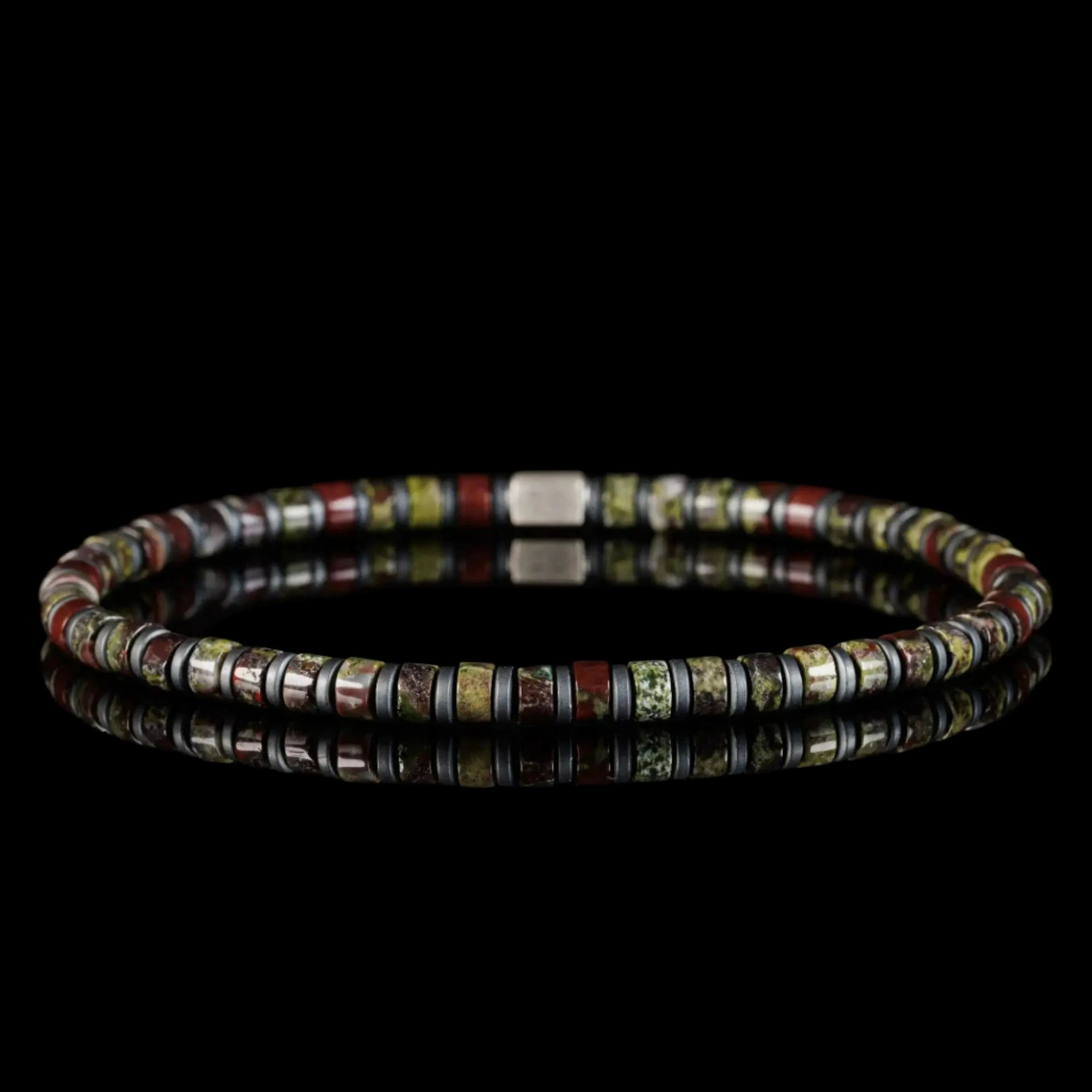 DRAGON BLOOD JASPER BRACELET VII (4MM)