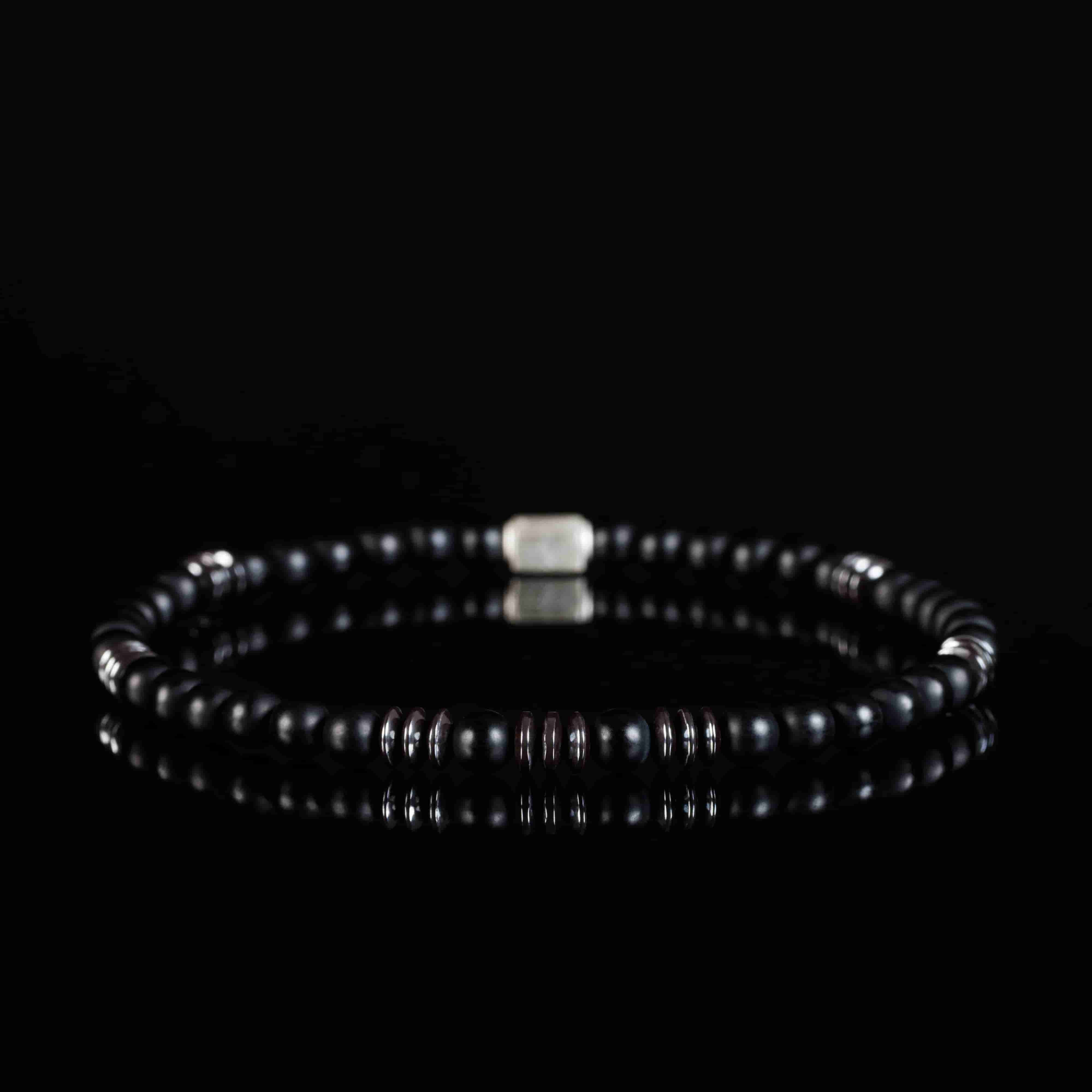 MATTE BLACK ONYX BRACELET (4MM)