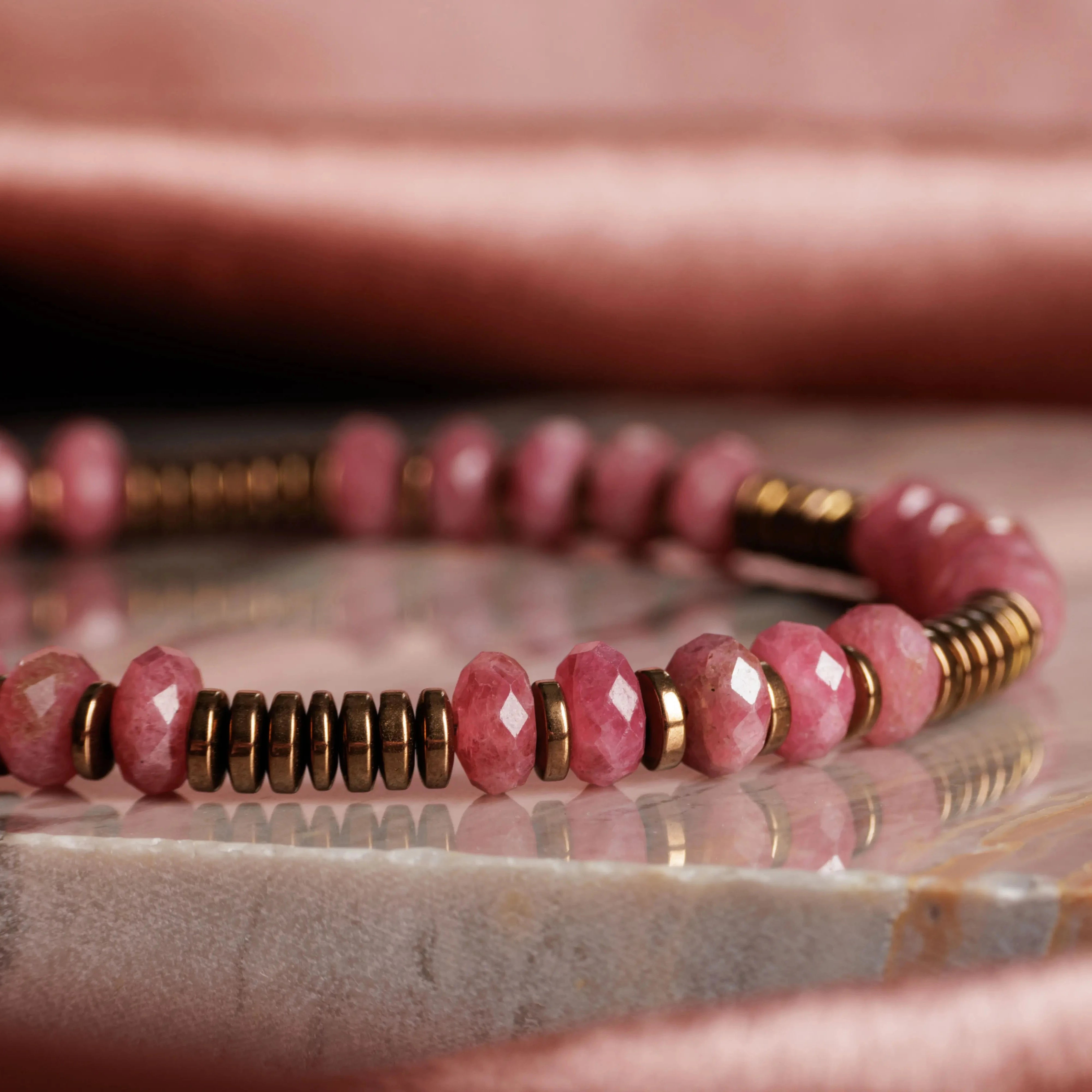 RHODONITE BRACELET IV (6MM)