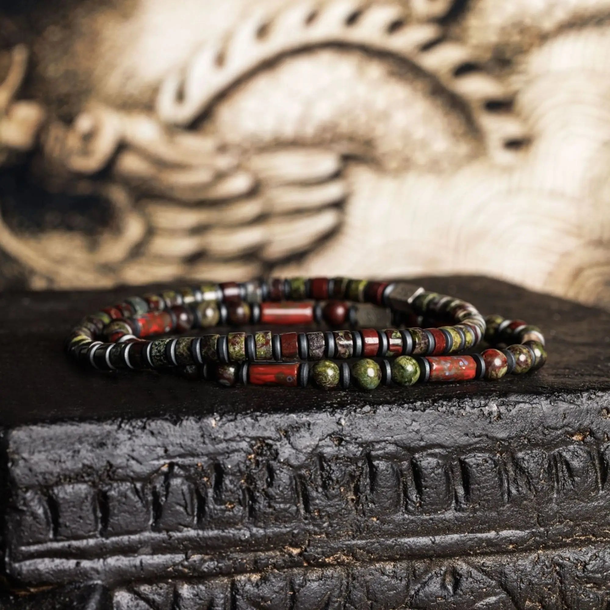 DRAGON BLOOD JASPER BRACELET VII (4MM)