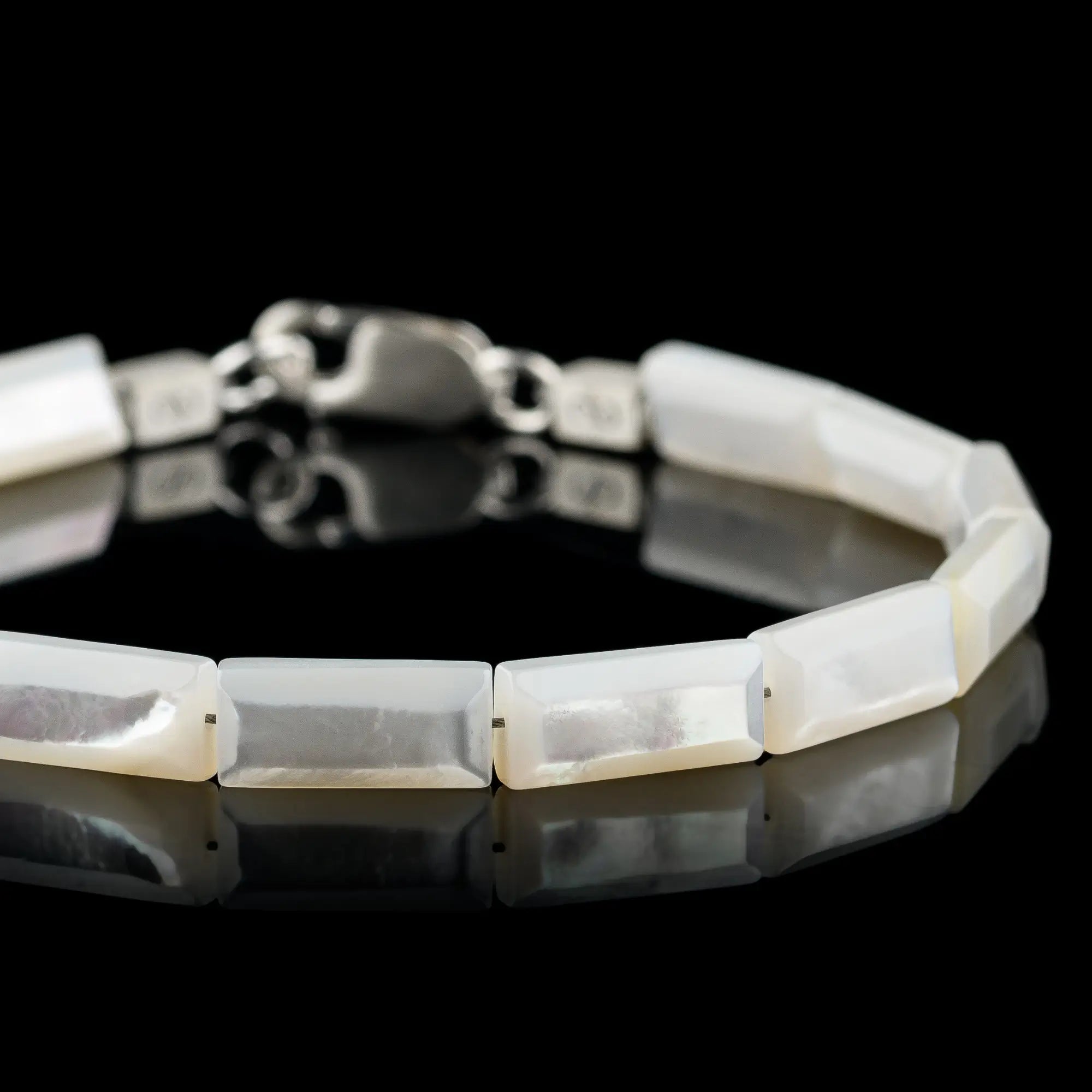SILVER LIP OYSTER BRACELET III (13X6MM)