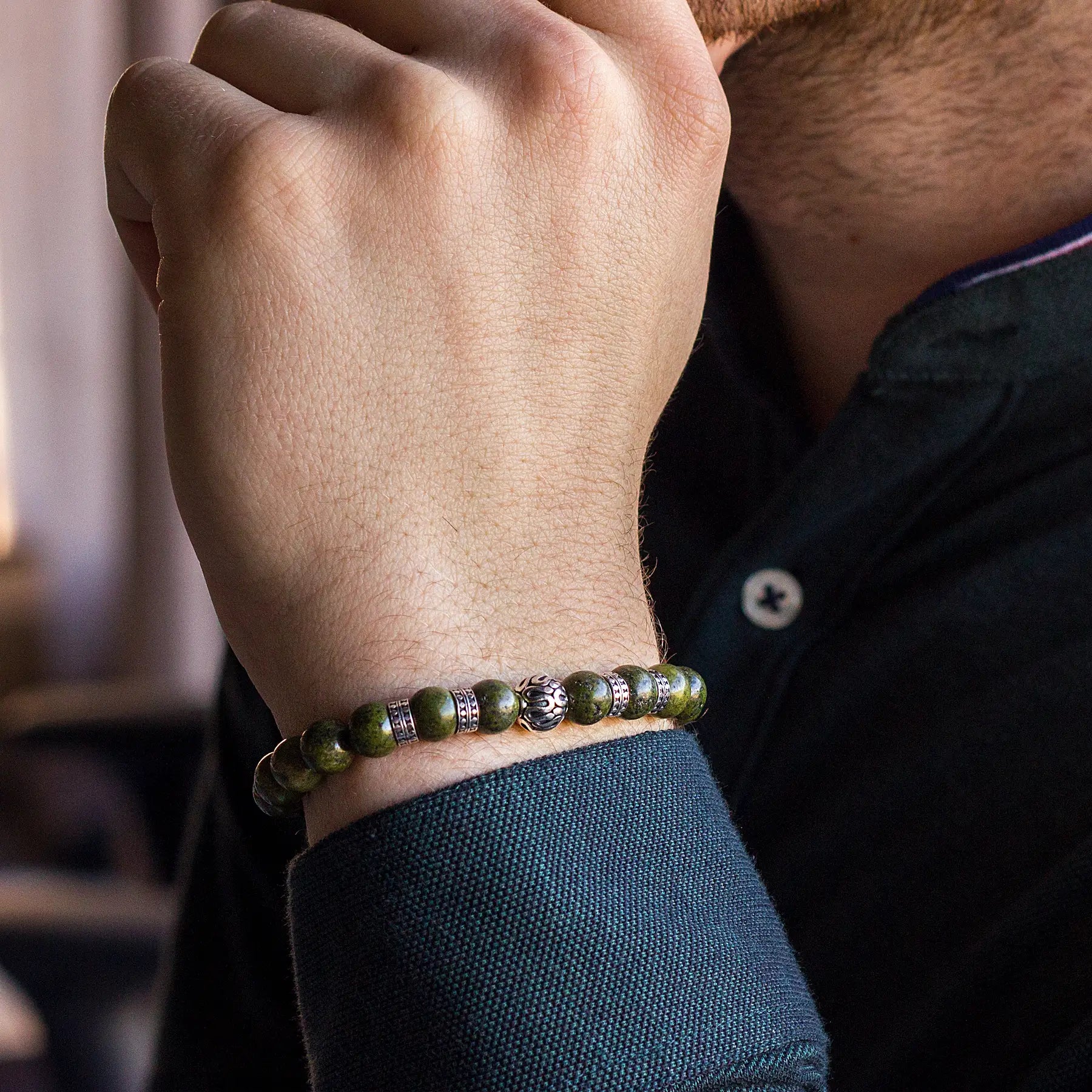 GREEN JASPER BRACELET I (8MM)