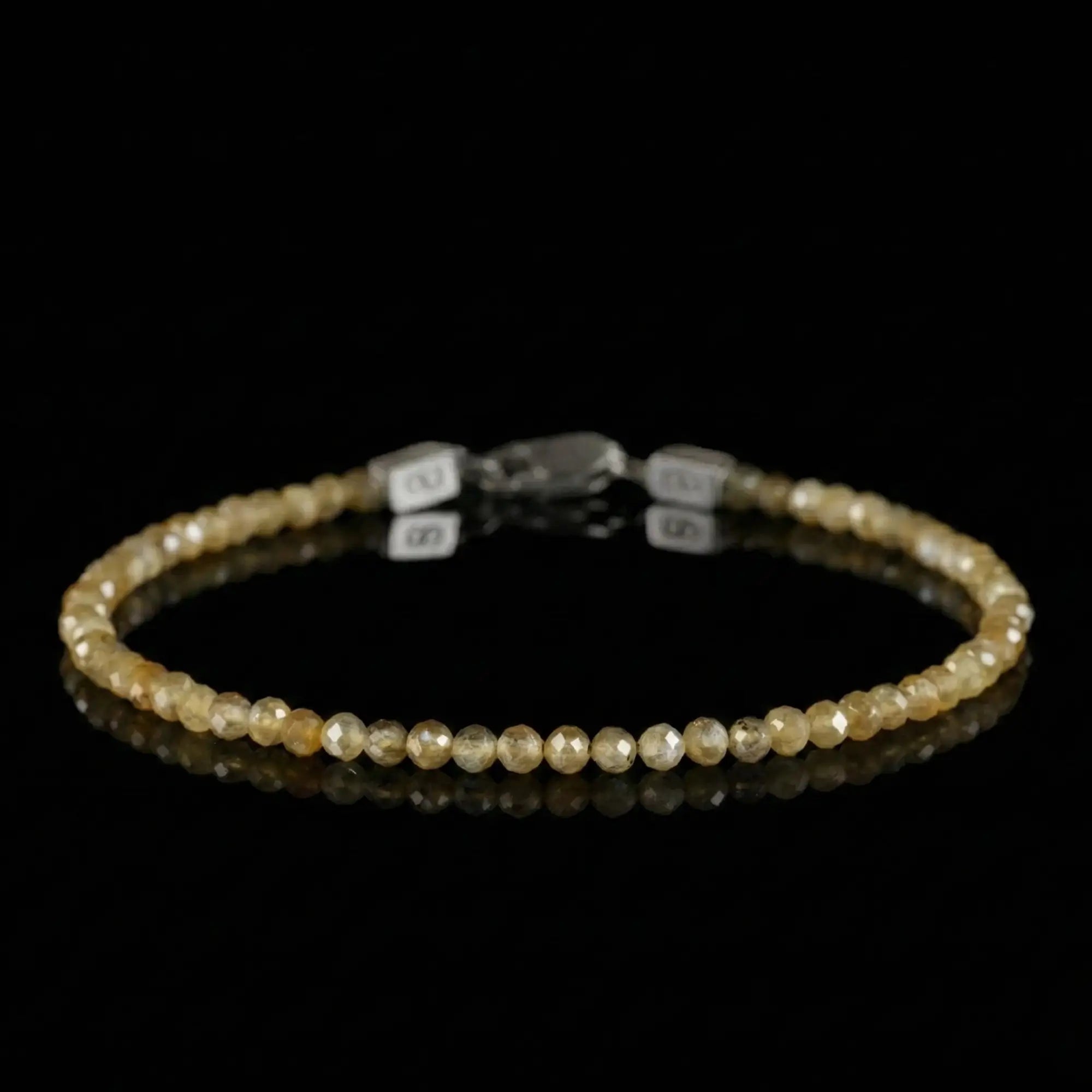 MUSTARD YELLOW LABRADORITE BRACELET I (3MM)