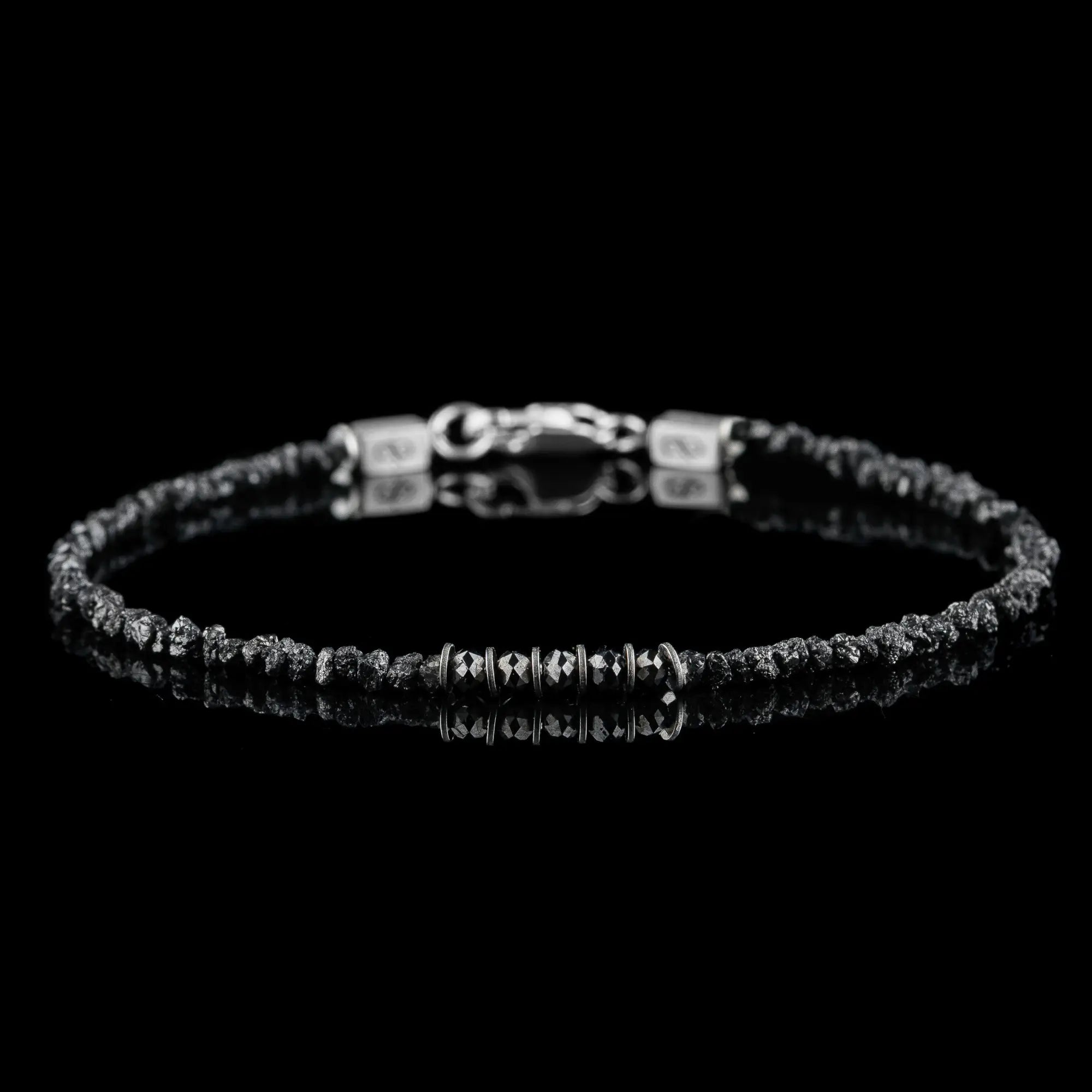 RAW BLACK DIAMOND BRACELET IV (2-3MM)