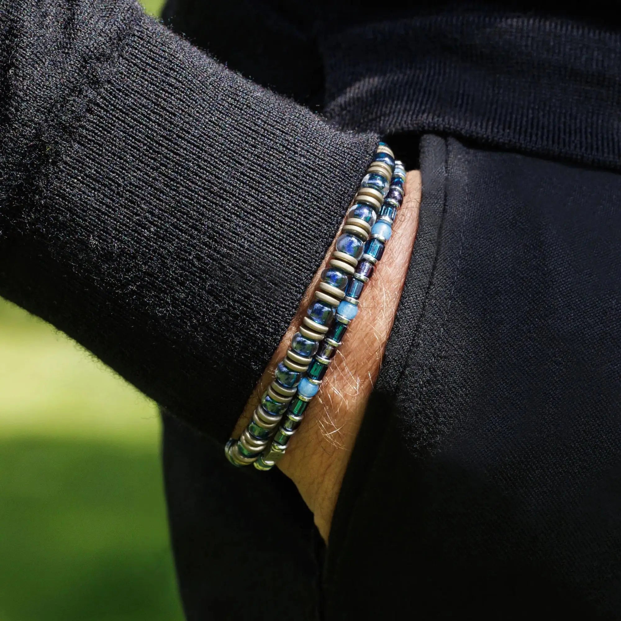 BLUE BRACELET PAIR I (4-6MM)