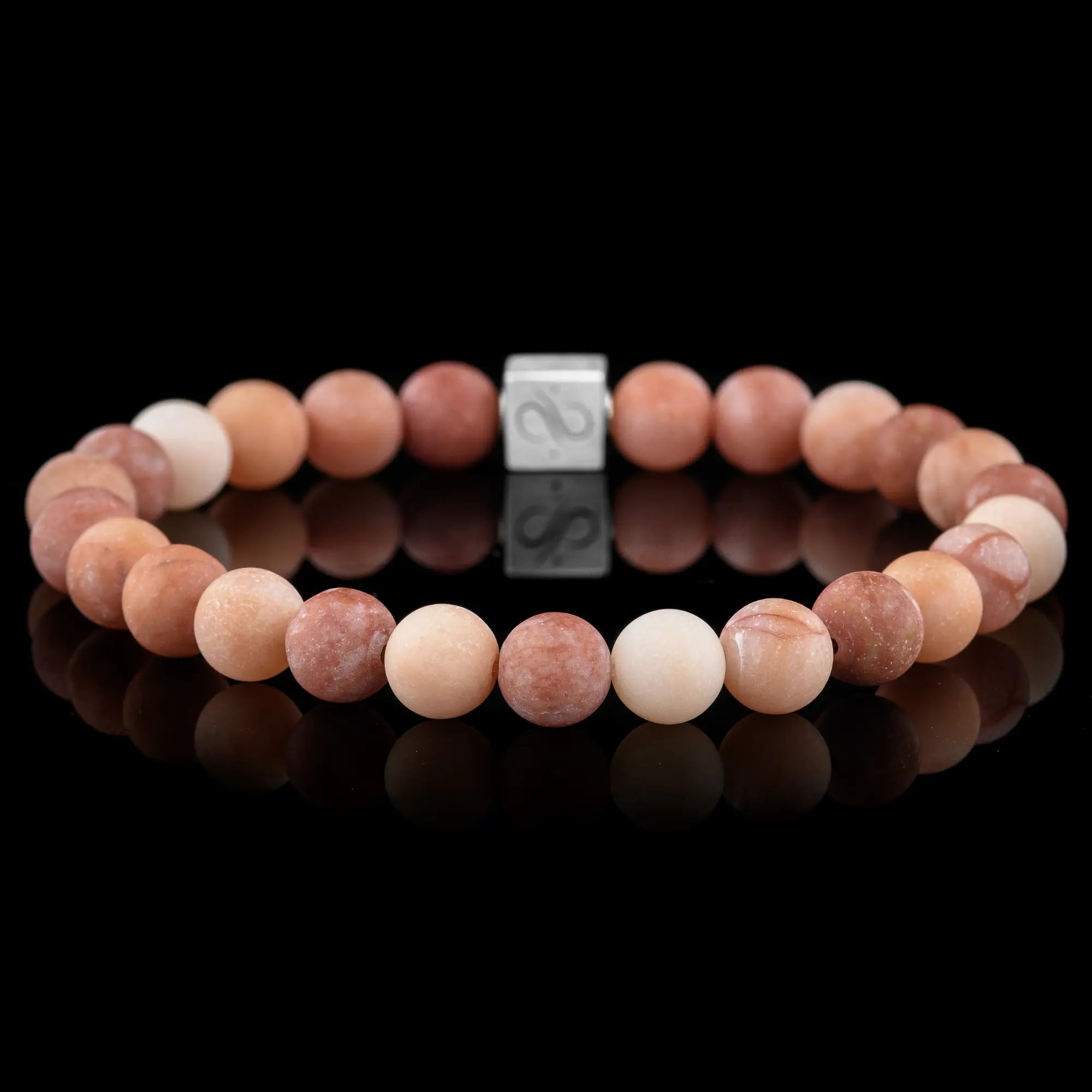MULTICOLOR ORANGE AVENTURINE BRACELET I (8MM)