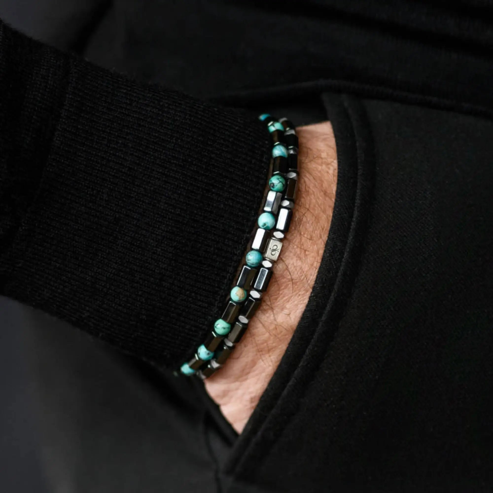 HEMATITE HEXAGON BRACELET VIII (4MM)
