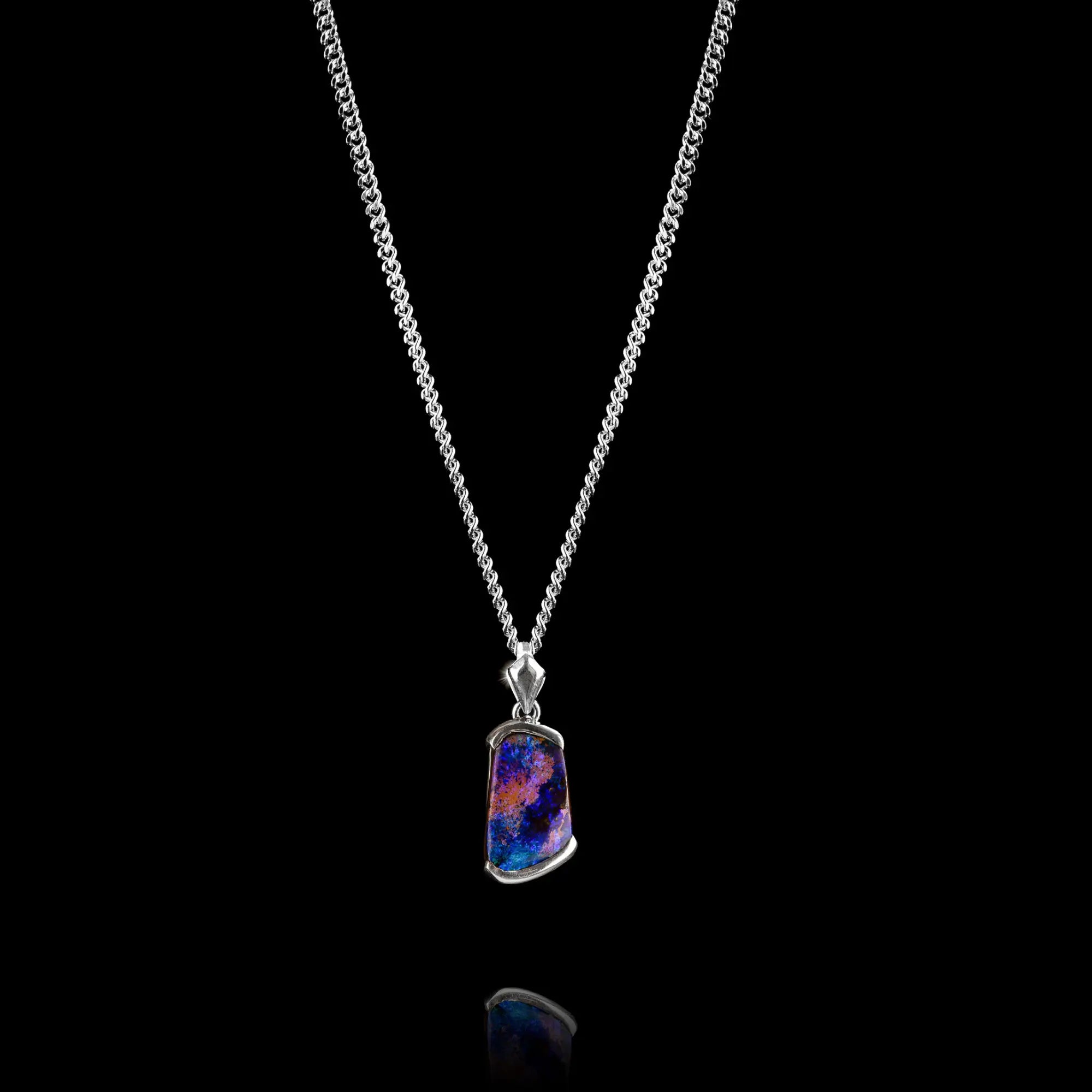 AUSTRALIAN BOULDER OPAL PENDANT 5.24CT (VIII)