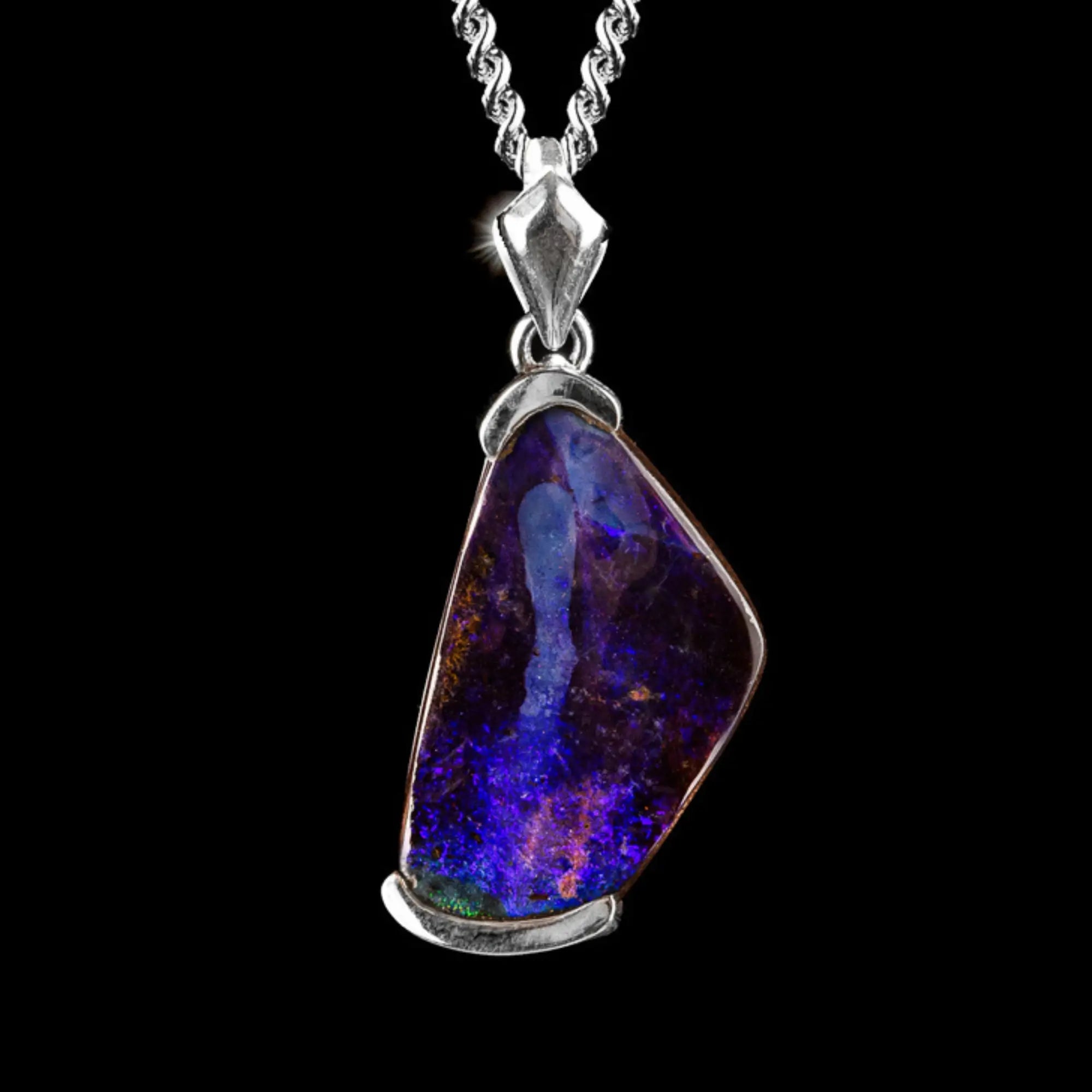 AUSTRALIAN BOULDER OPAL PENDANT 11.28CT (IX)
