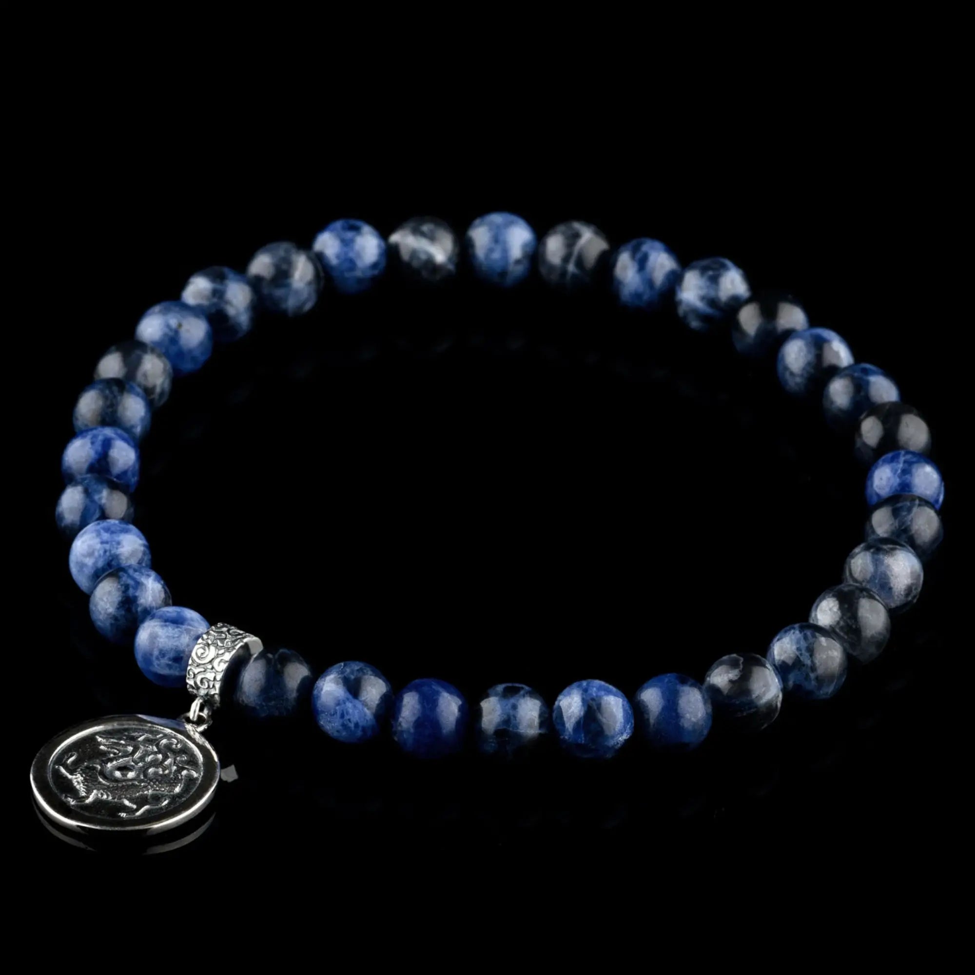 SODALITE - BLUE DRAGON BRACELET (6MM)