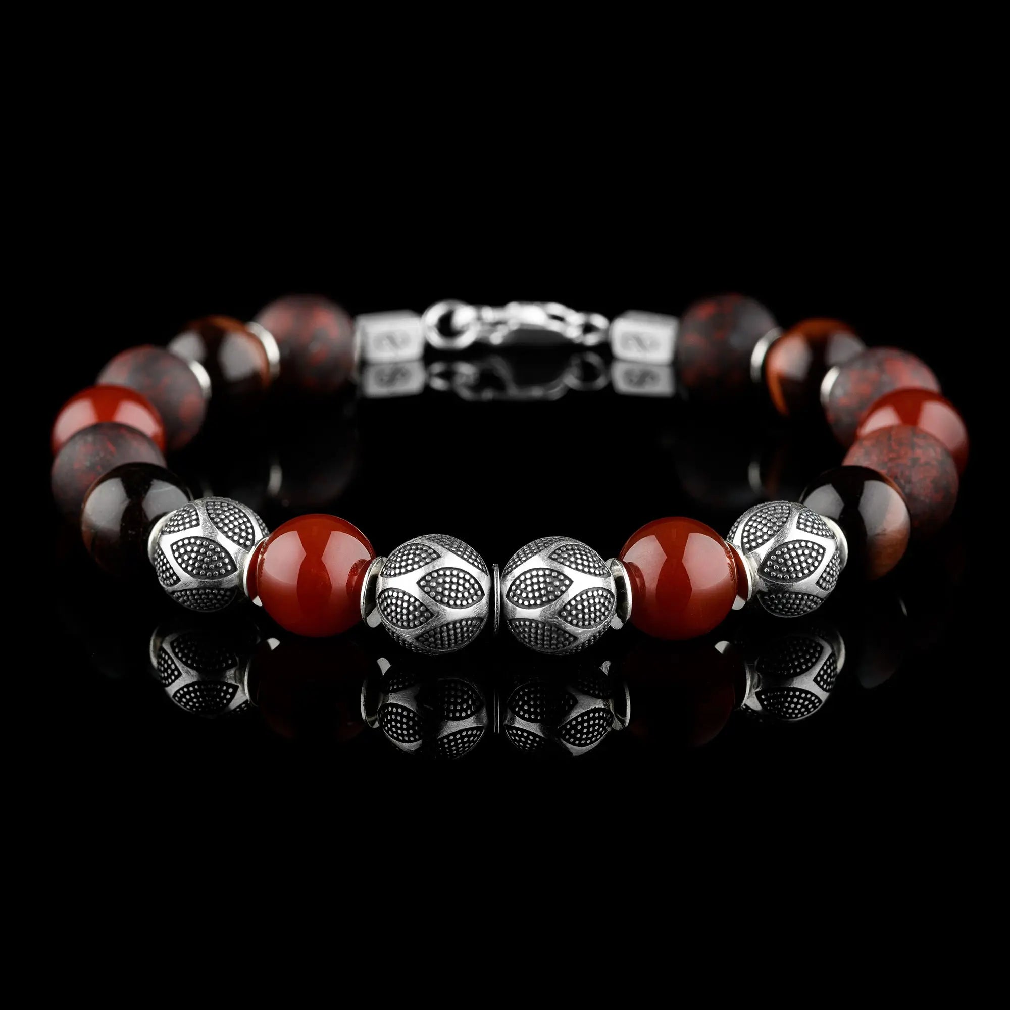 MIXED RED NASCOR BRACELET I (10MM)