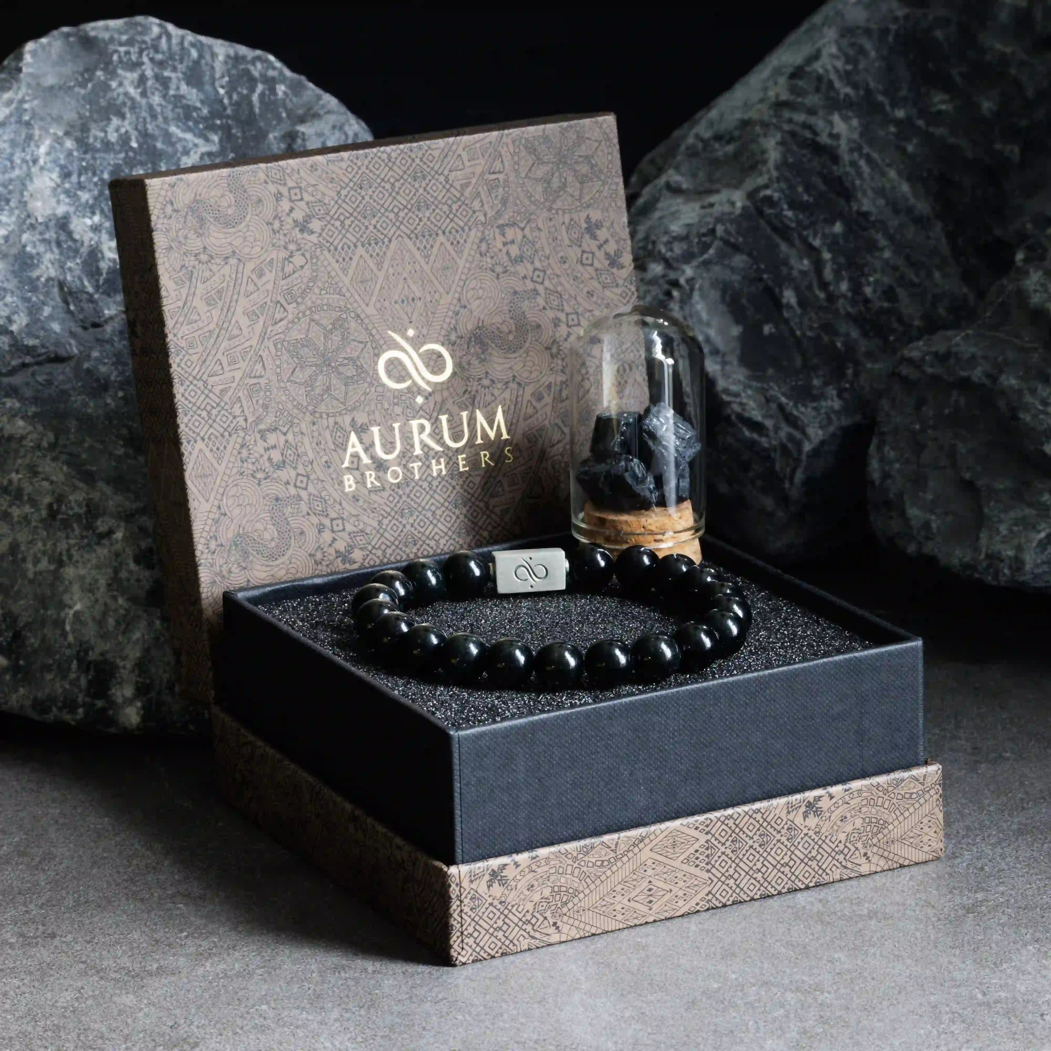 BURMESE BLACK JADE BRACELET III (10MM)
