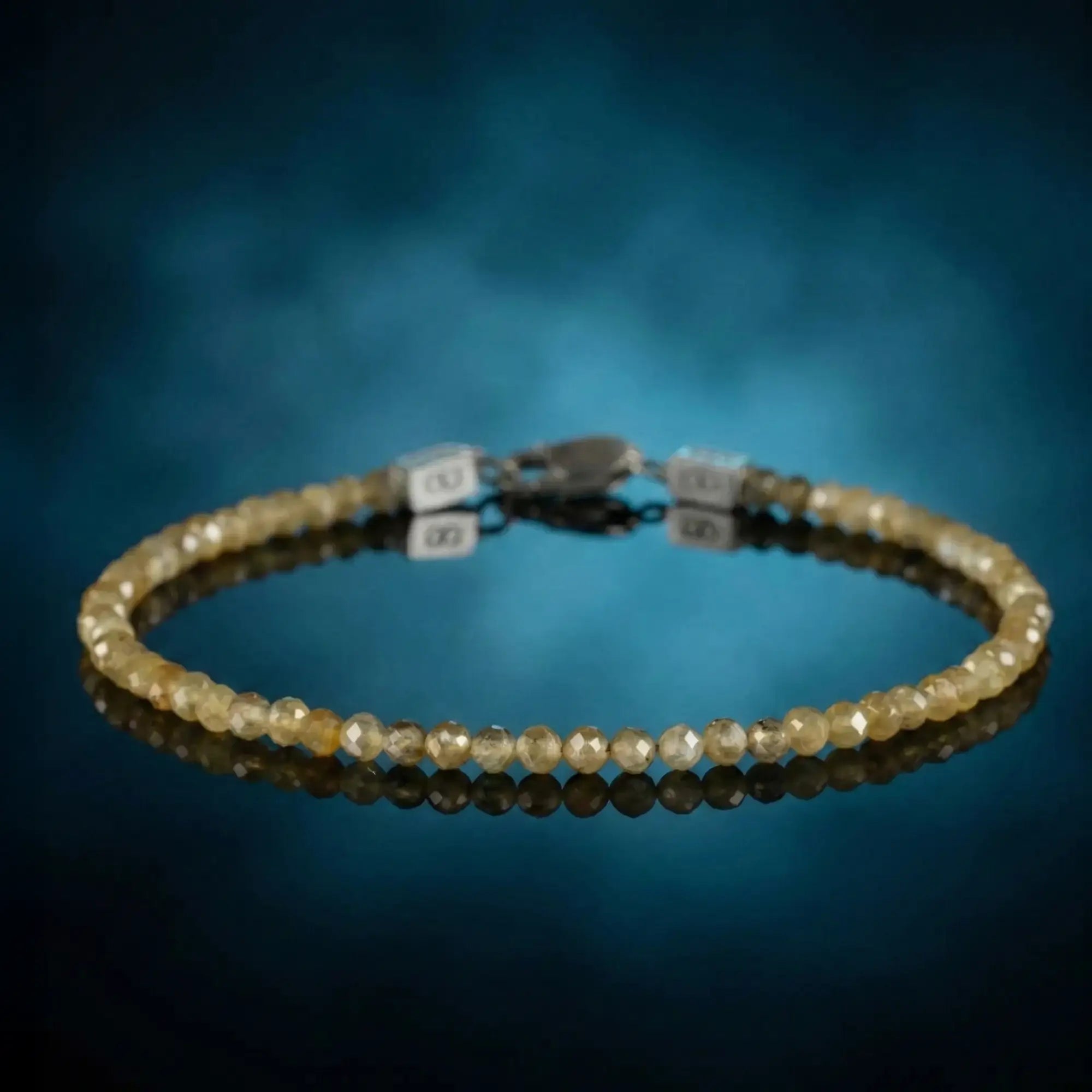 MUSTARD YELLOW LABRADORITE BRACELET I (3MM)
