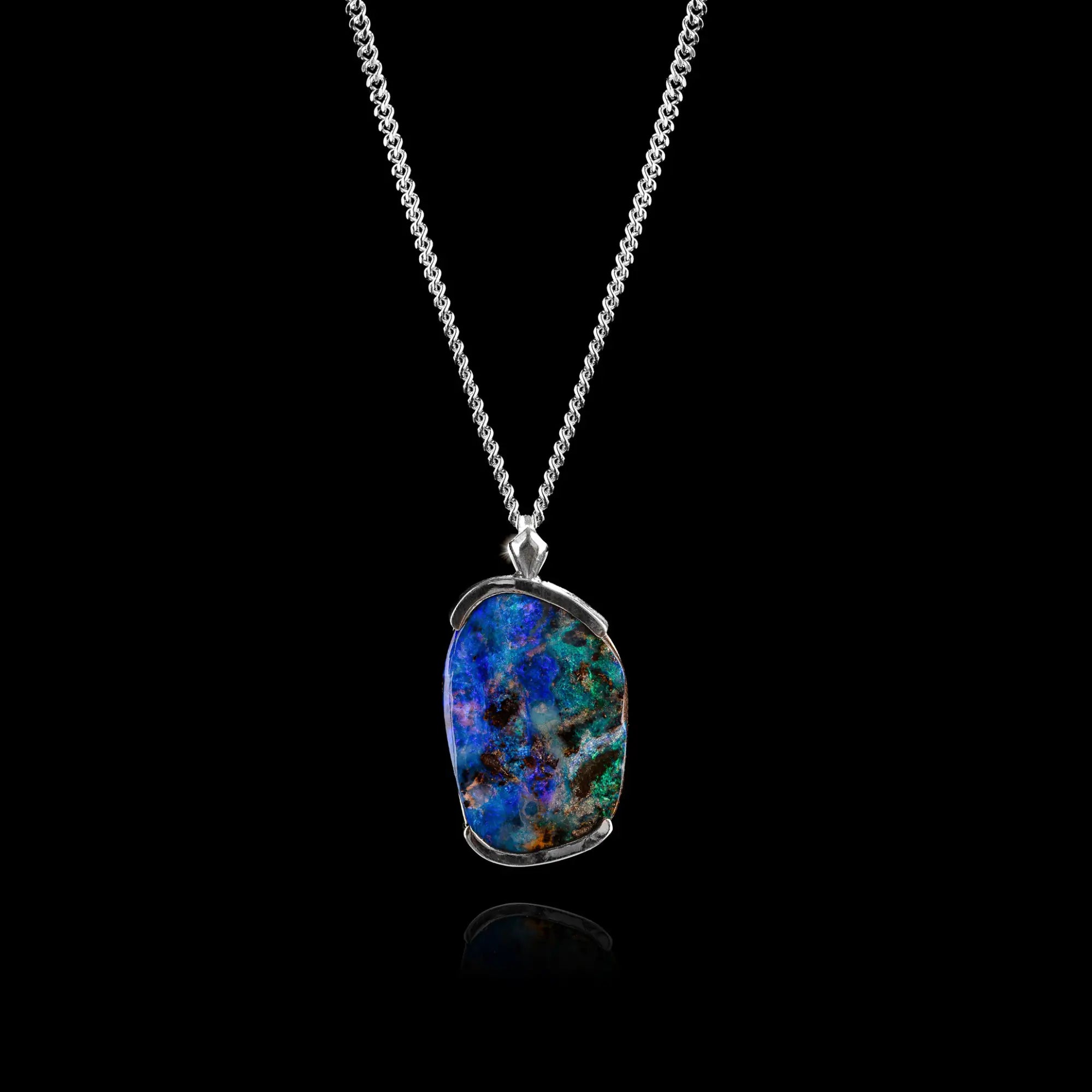 AUSTRALIAN BOULDER OPAL PENDANT 18.22CT (XV)
