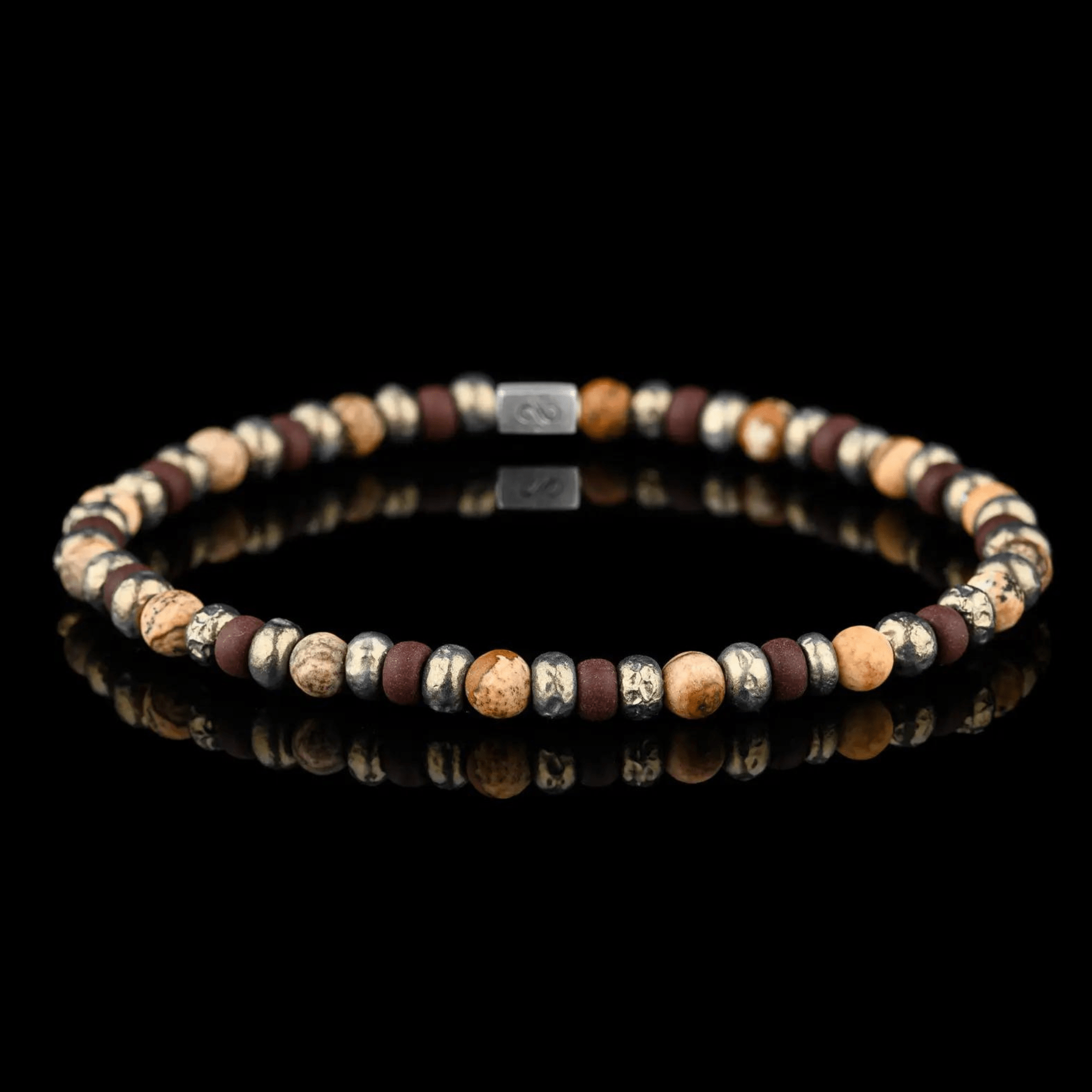 LANDSCAPE JASPER BAROQUE BRACELET IX (4MM)