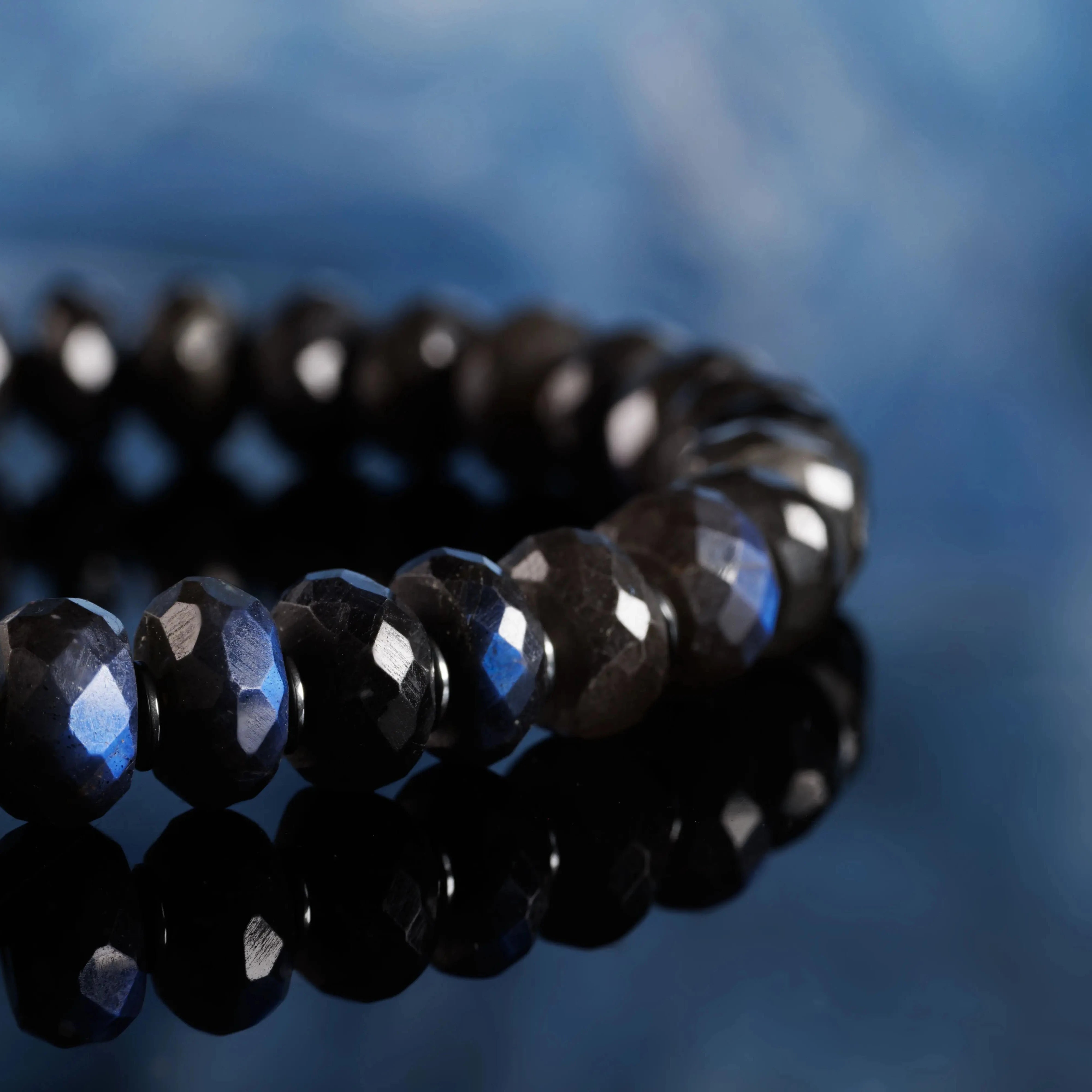 BLACK LABRADORITE BRACELET I (8MM)