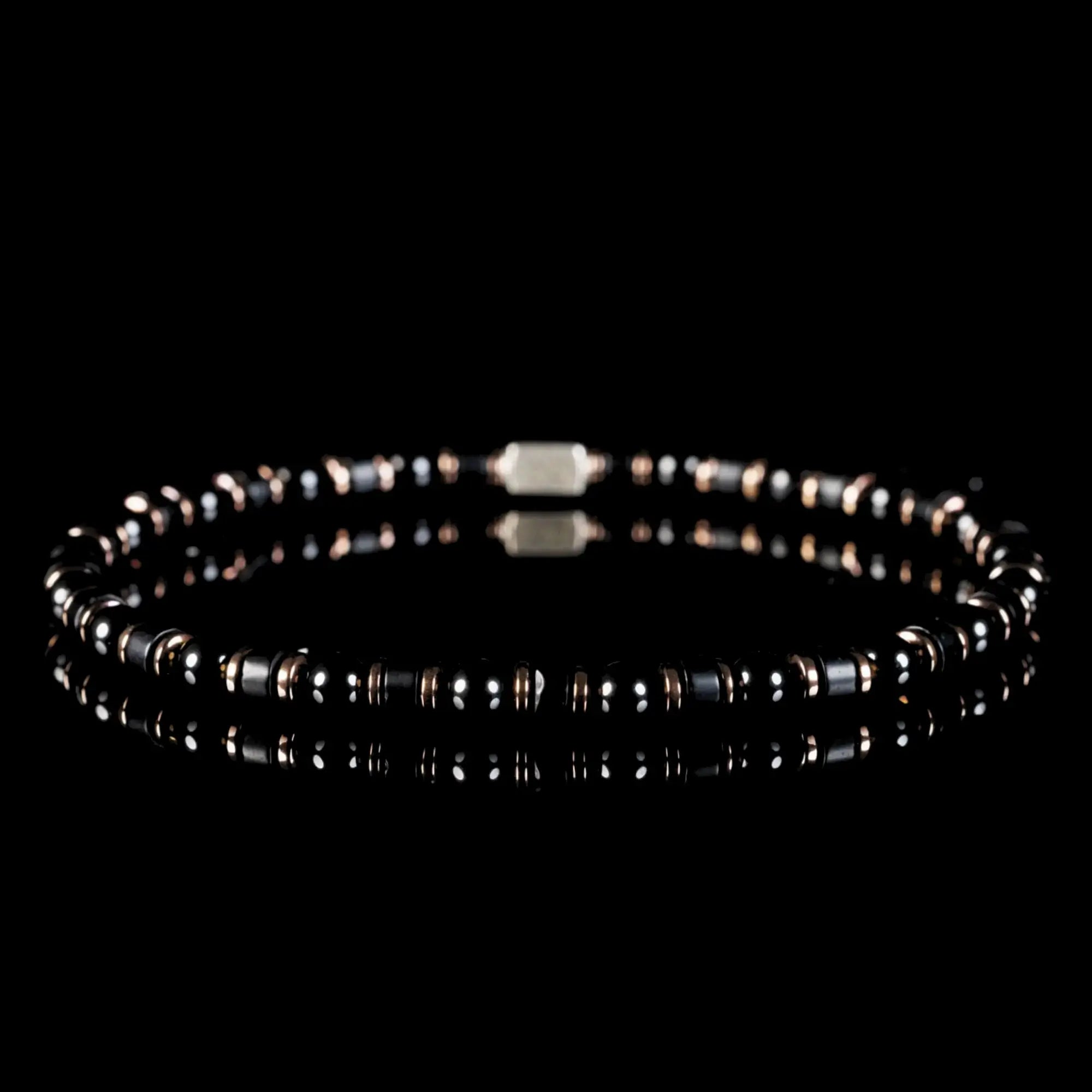 BLACK ONYX BRACELET V (4MM)